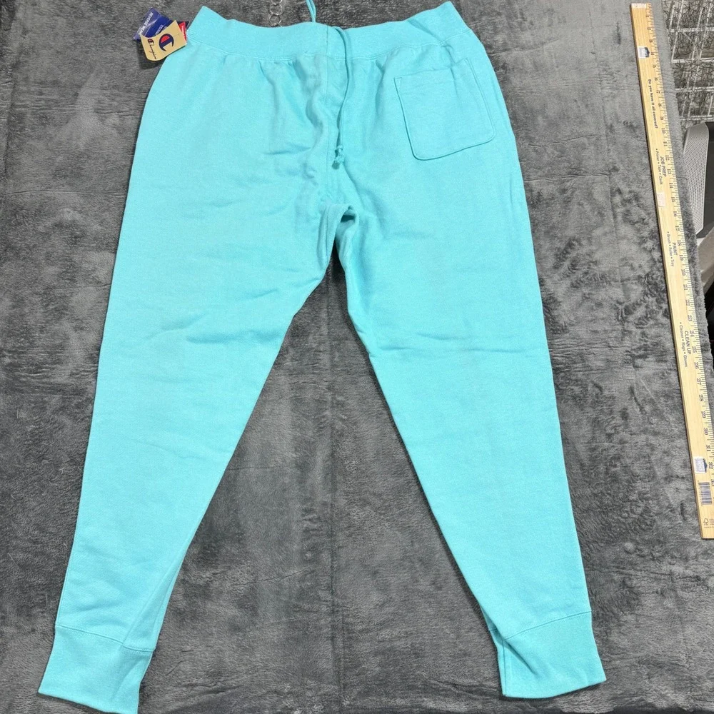 Champion Reverse Weave‎ Joggers Mens XXL Aqua Blue Heavyweight Sweatpants NEW